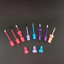 plastic lip spout cap for lip cream cosmetic sachet bag